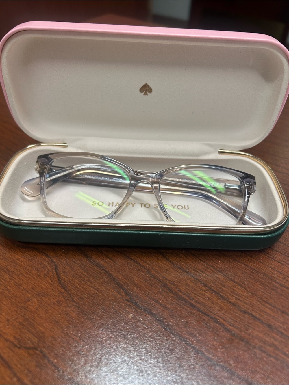 kate spade new york REILYG Women’s Gray Plastic Full Rim Eyeglasses 52-18-140